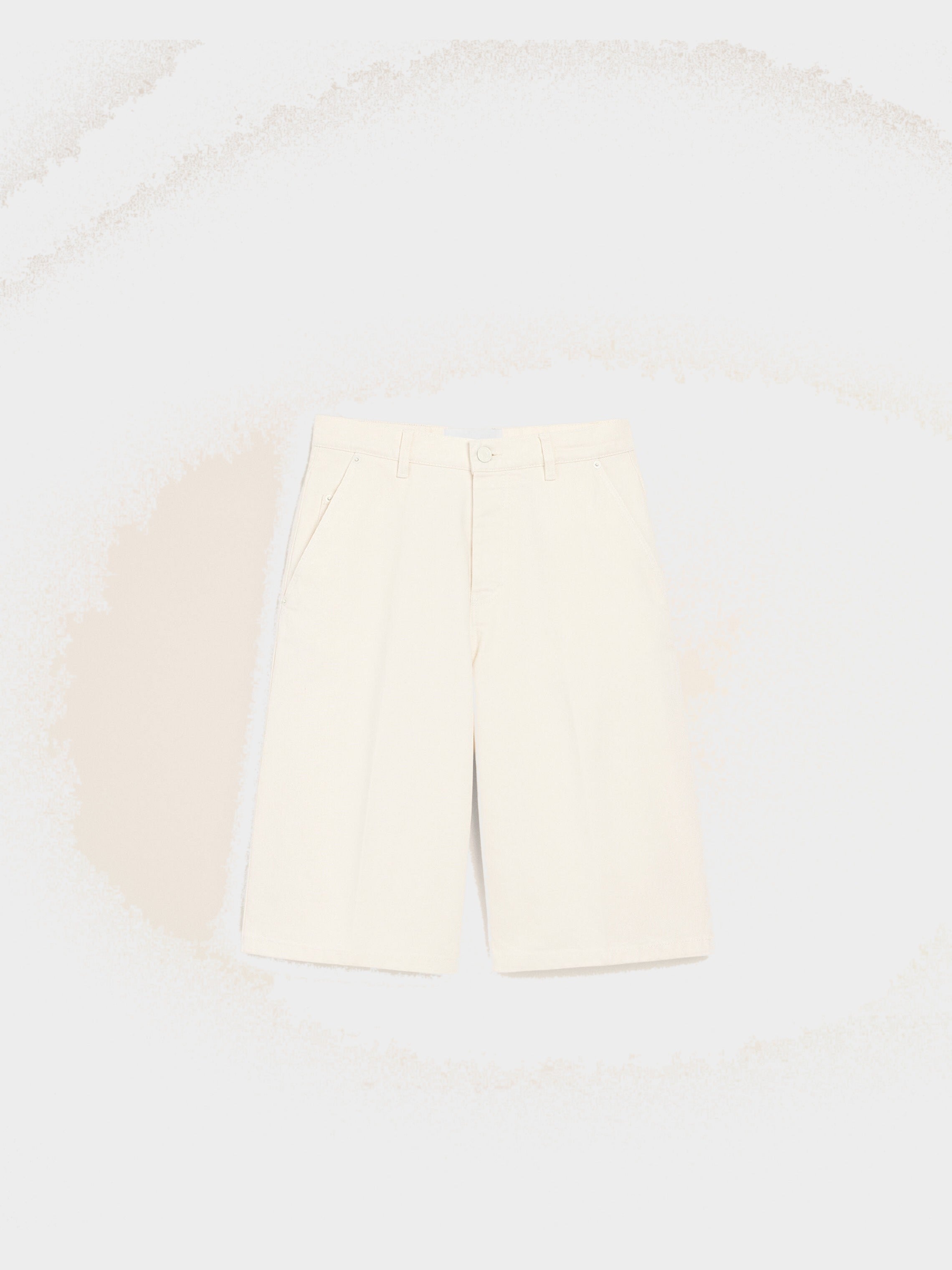 Bermuda Loose Blanc en Coton