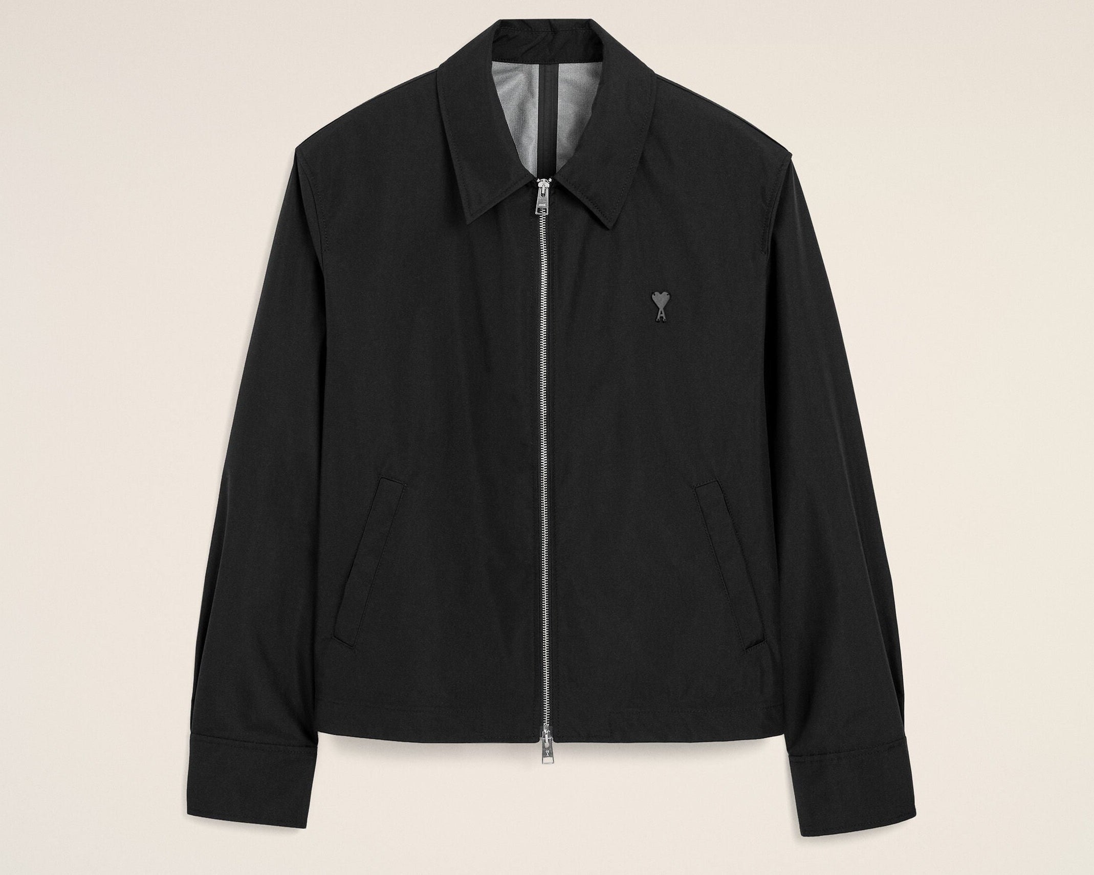 Blouson noir en nylon Ami de Coeur