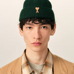 Bonnet Ami De Coeur Vert En Laine