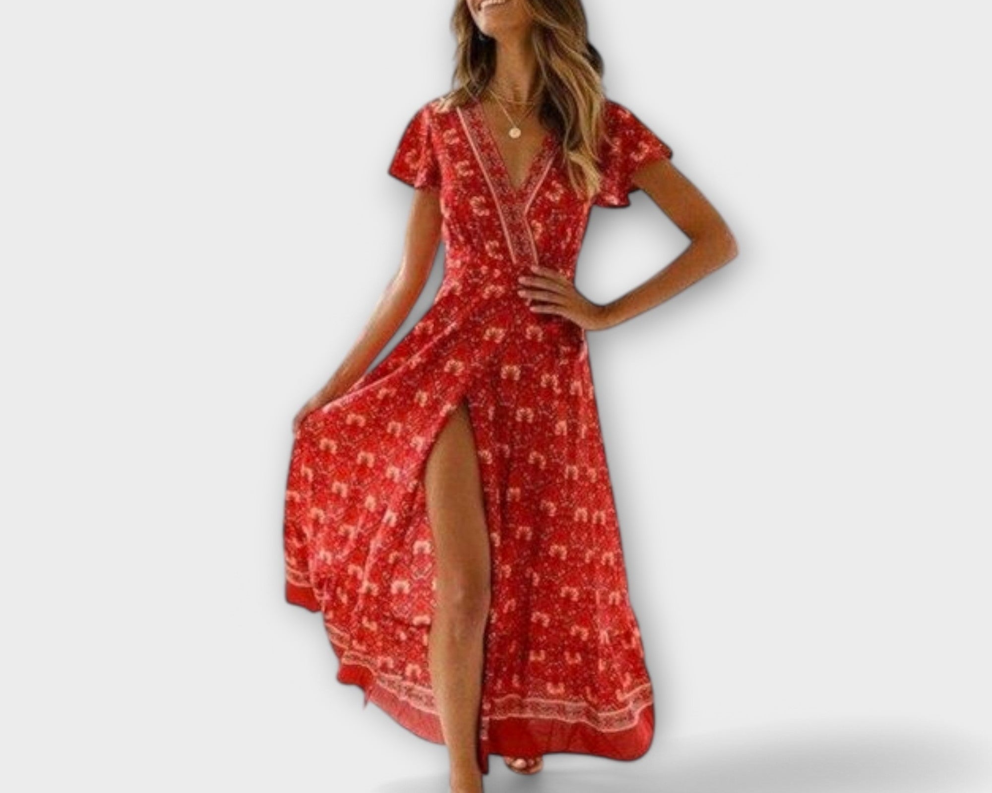 Briony - Boho Midi Šaty