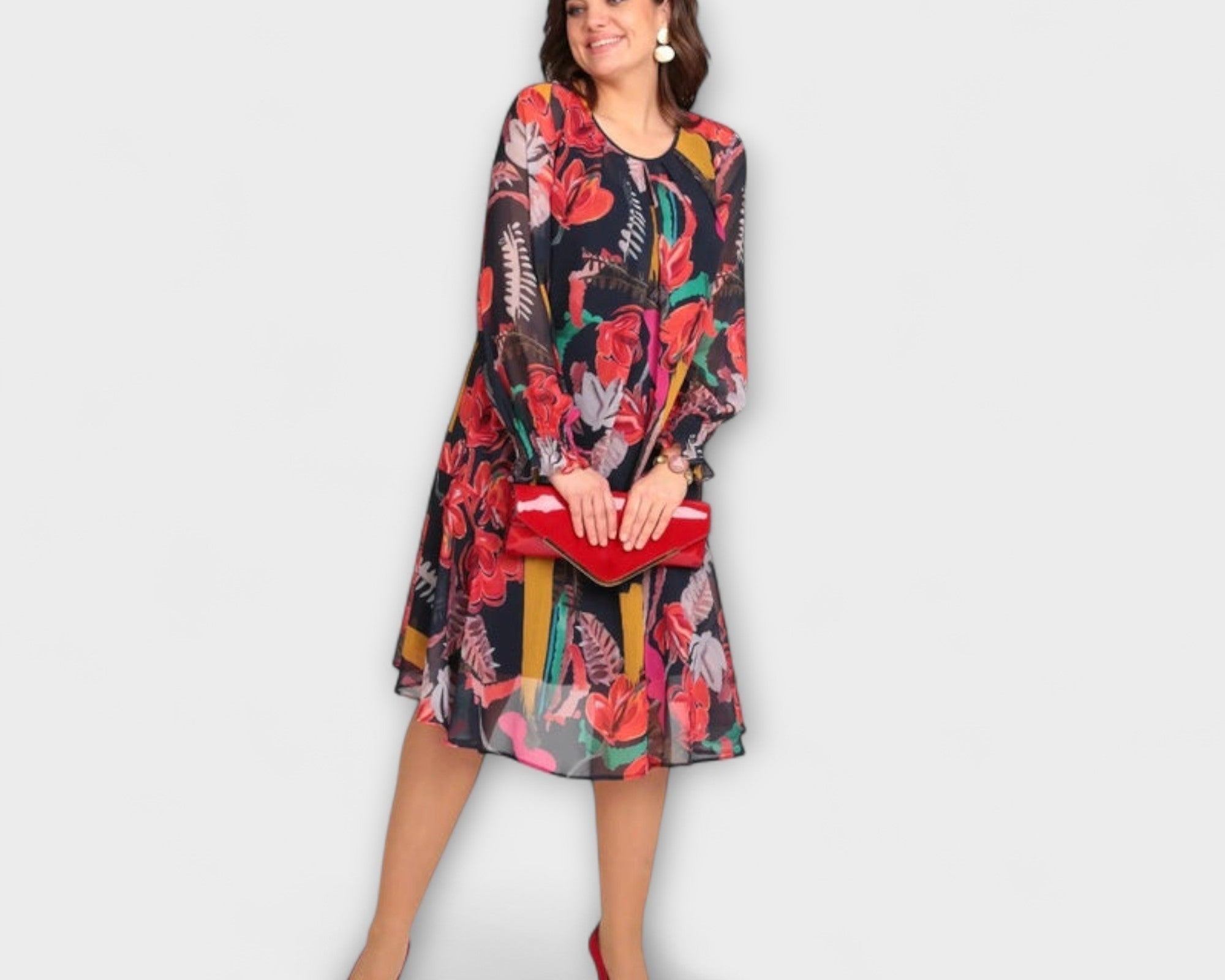 Caroline - Elegantní šaty pro plnoštíhlé pro maximální pohodlí