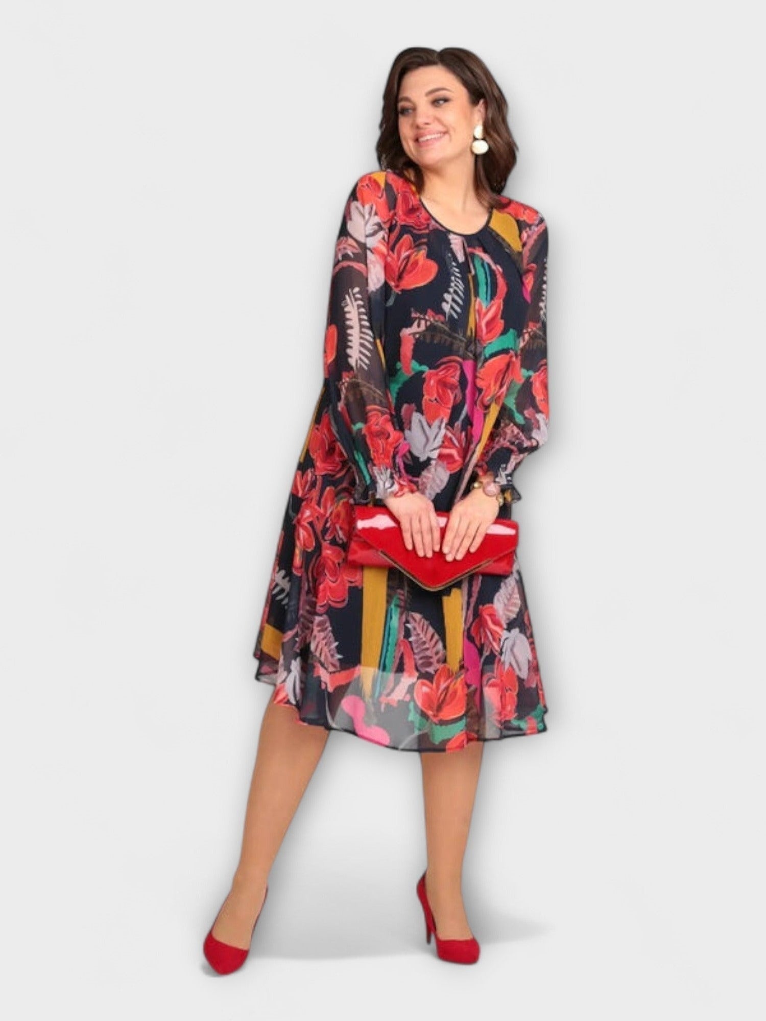 Caroline - Elegantní šaty pro plnoštíhlé pro maximální pohodlí
