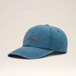 Casquette bleue en coton broderie Ami Paris