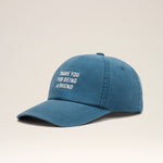 Casquette bleue en coton "Thank you for being a friend"