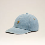 Casquette denim bleu en coton Ami de Coeur