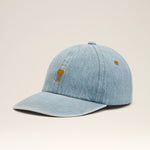 Casquette denim bleu en coton Ami de Coeur