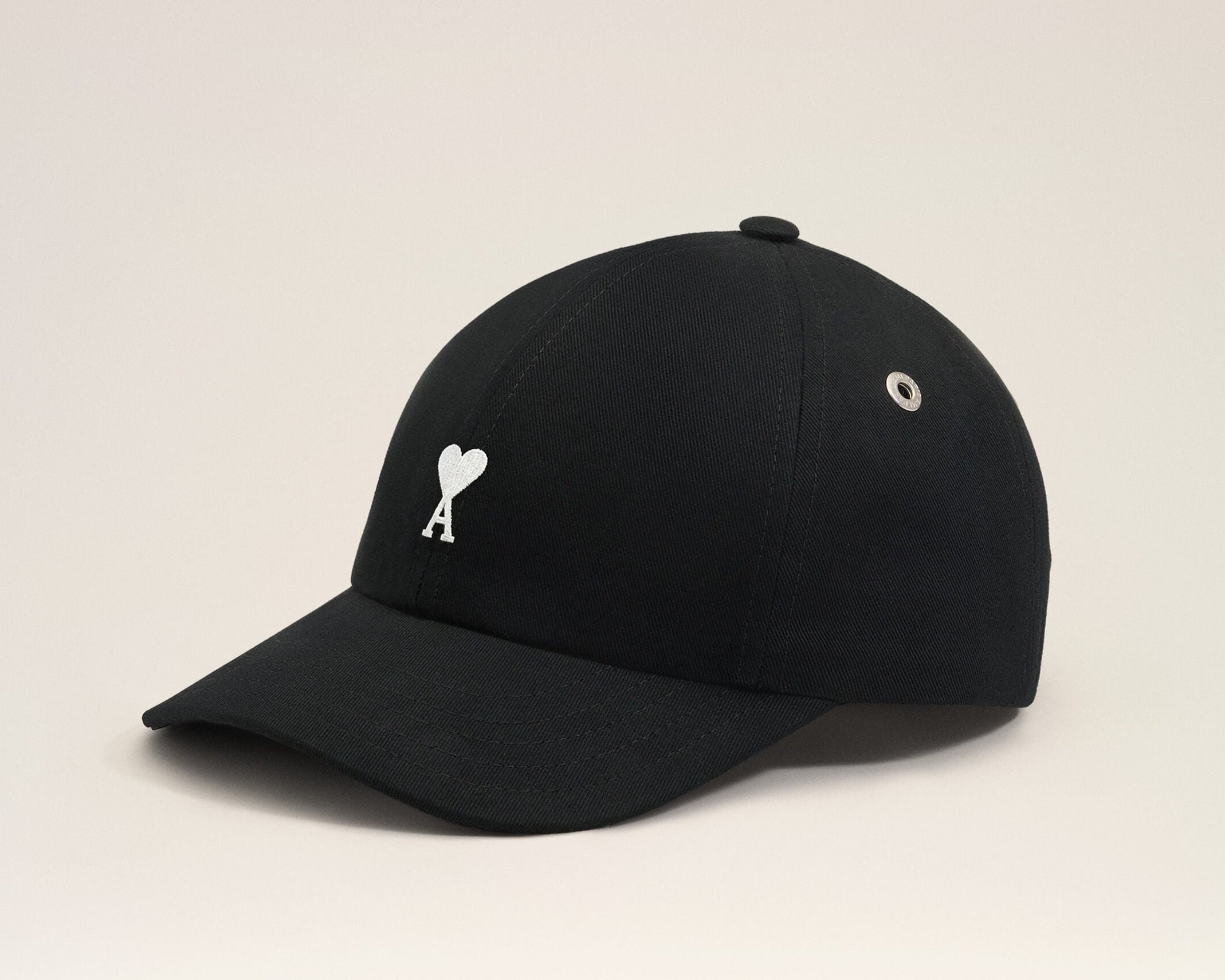 Casquette noire en coton Ami de Coeur