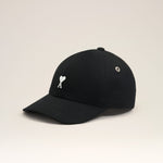 Casquette noire en coton Ami de Coeur