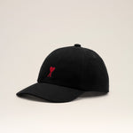 Casquette noire en coton Ami de Coeur