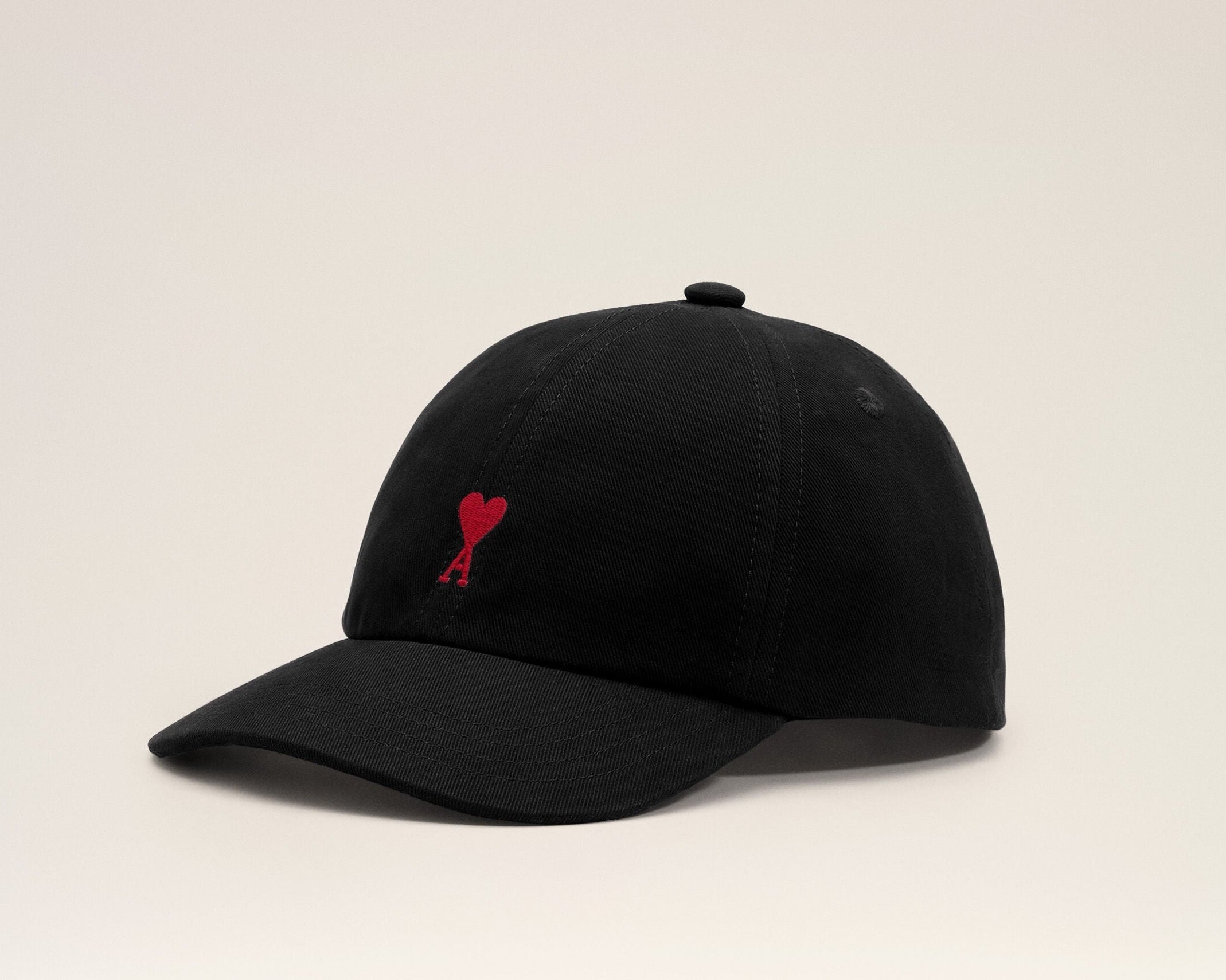 Casquette noire en coton Ami de Coeur