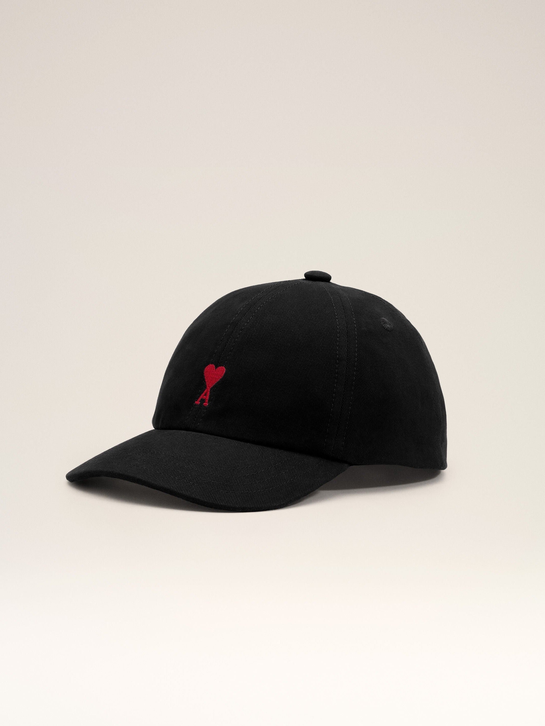 Casquette noire en coton Ami de Coeur