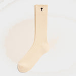 Chaussettes beiges en coton Ami de Coeur