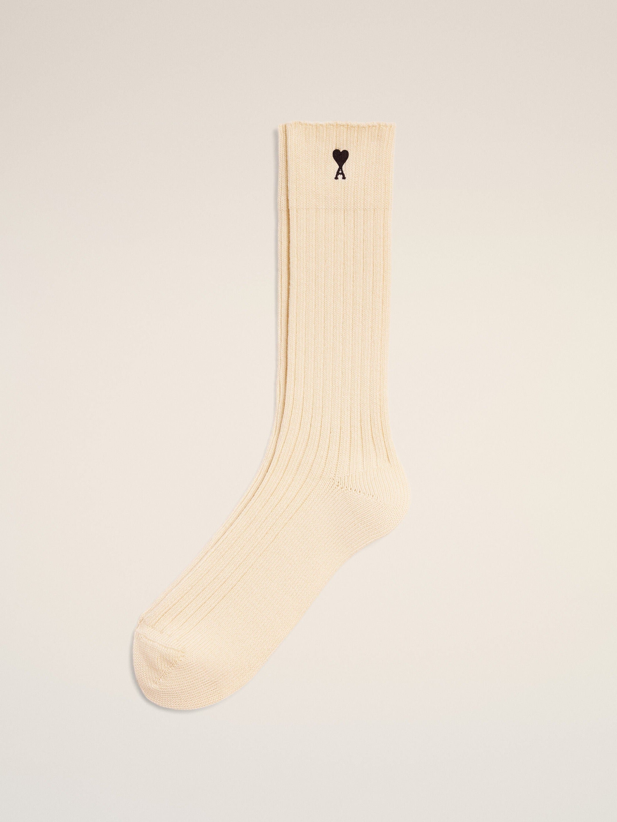 Chaussettes beiges en coton Ami de Coeur