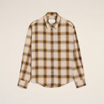 Chemise Boxy Beige À Carreaux Ami De Coeur En Toile
