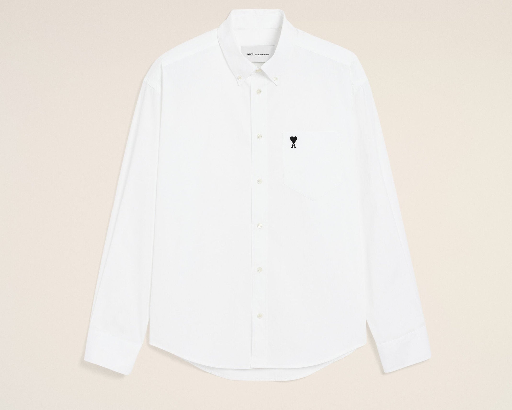 Chemise boxy blanche en coton Ami de Coeur