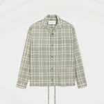 Chemise Boxy Verte À Carreaux En Coton