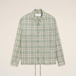 Chemise Boxy Verte À Carreaux En Coton