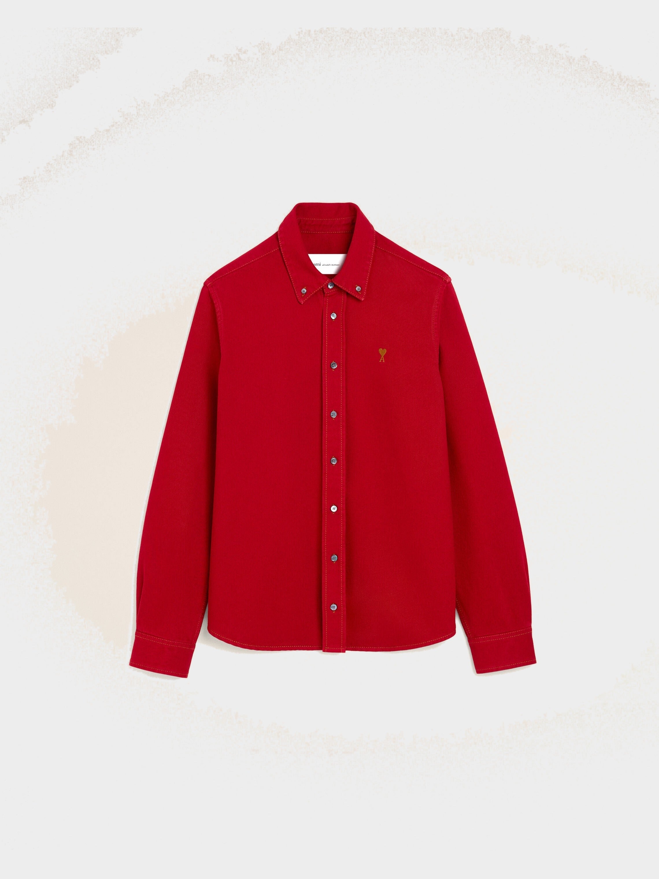Chemise rouge en coton Ami de Coeur