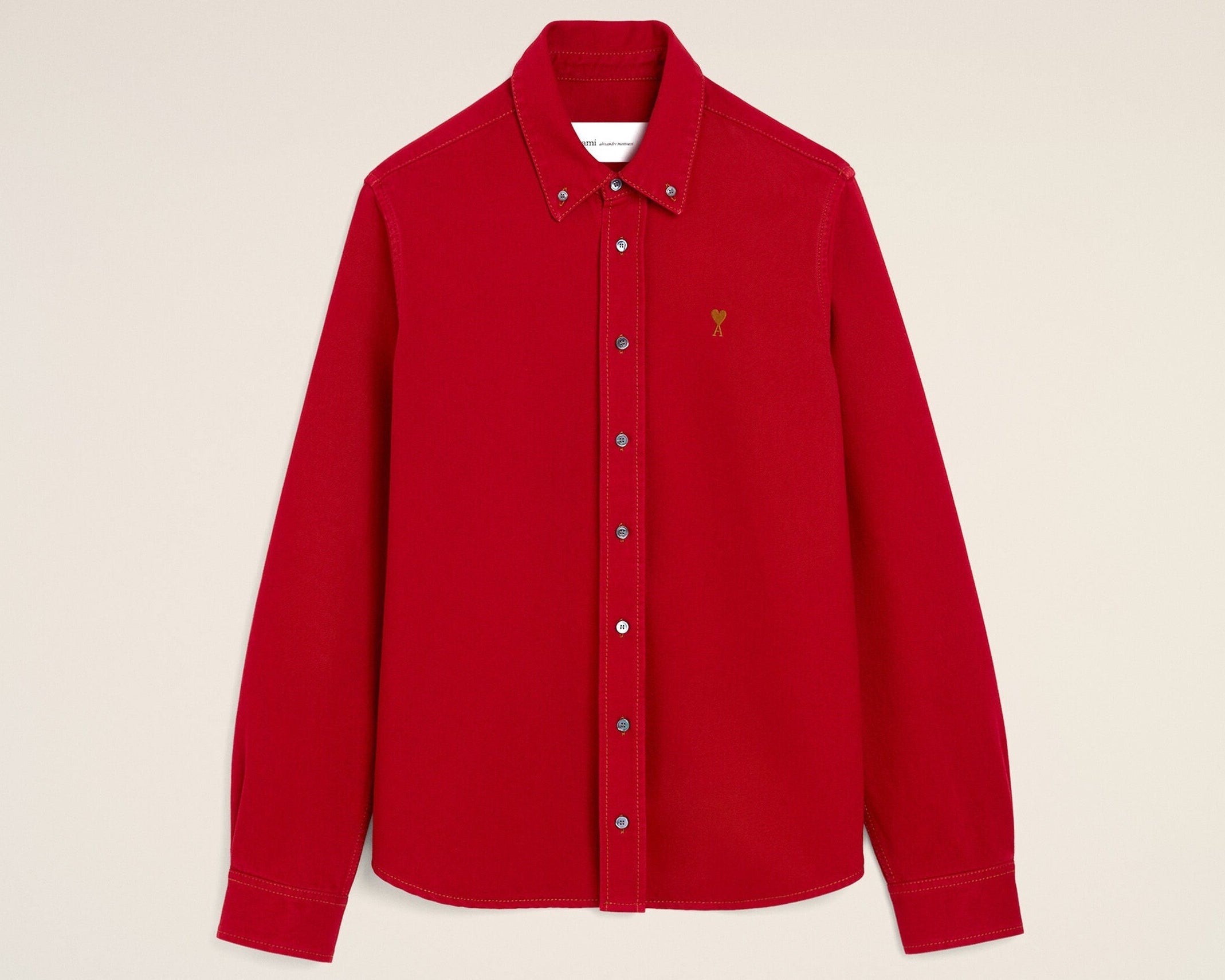 Chemise rouge en coton Ami de Coeur