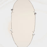 Collier argenté en laiton Ami de Coeur martelé