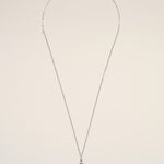 Collier argenté en laiton Ami de Coeur martelé