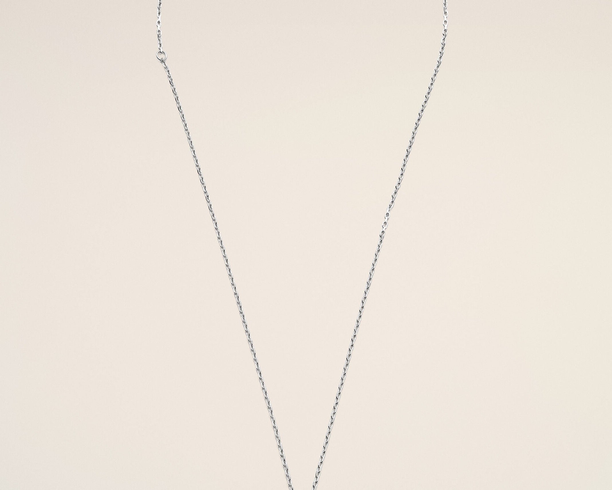 Collier argenté en laiton Ami de Coeur martelé
