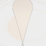 Collier argenté en laiton Ami de Coeur martelé