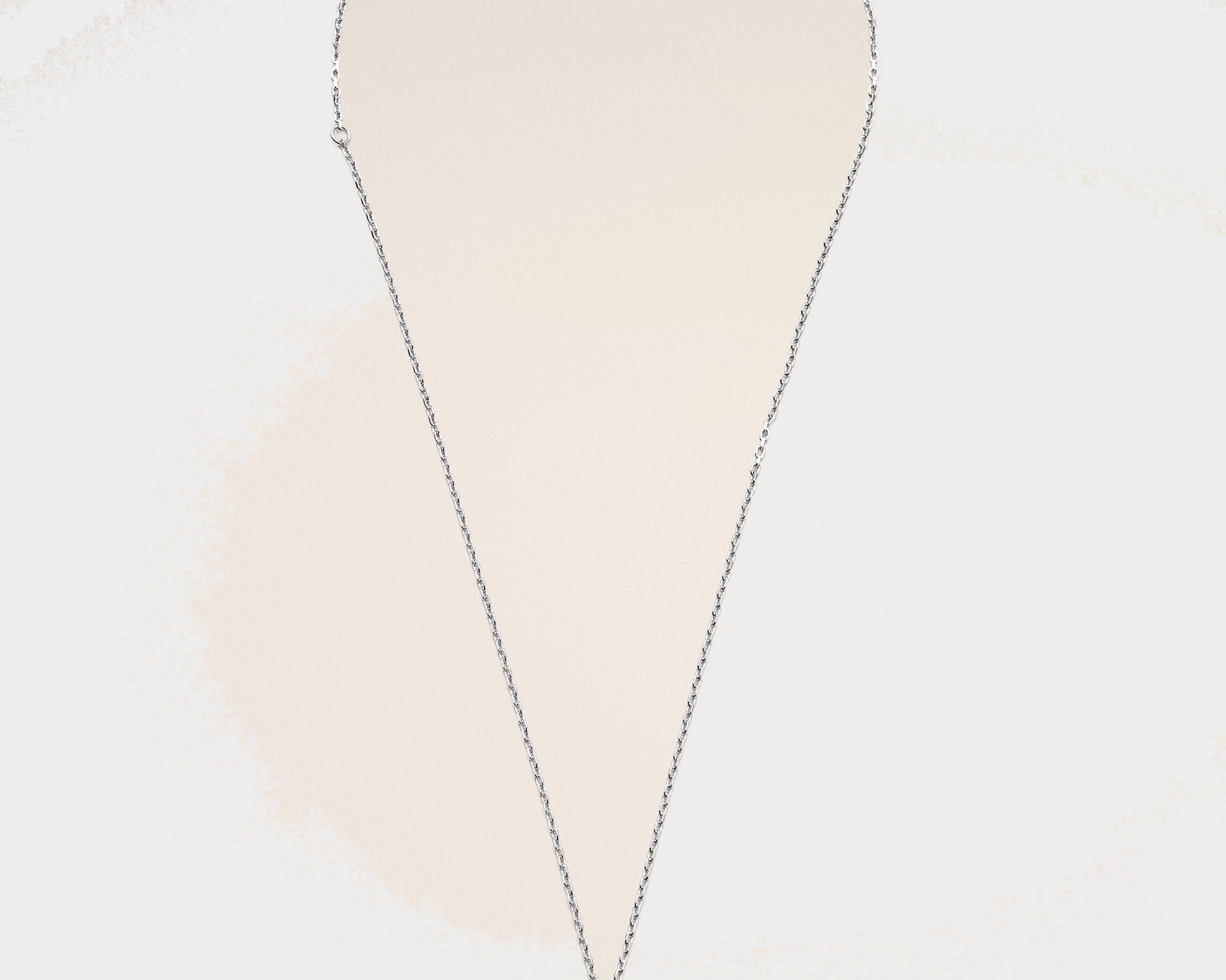 Collier argenté en laiton Ami de Coeur martelé