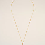 Collier doré en laiton Ami de Coeur flèche martelé