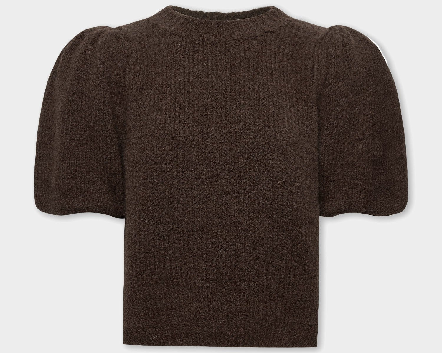 DANI PUFF SLEEVE KNIT HNĚDÝ