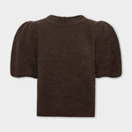 DANI PUFF SLEEVE KNIT HNĚDÝ