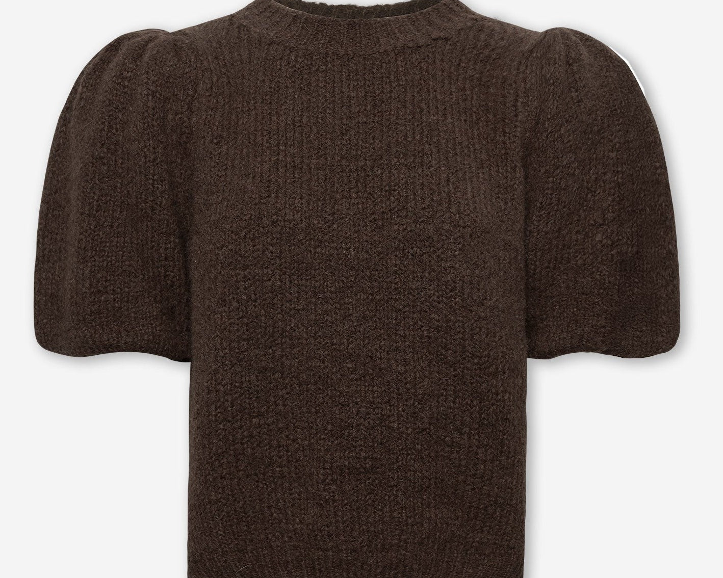 DANI PUFF SLEEVE KNIT HNĚDÝ