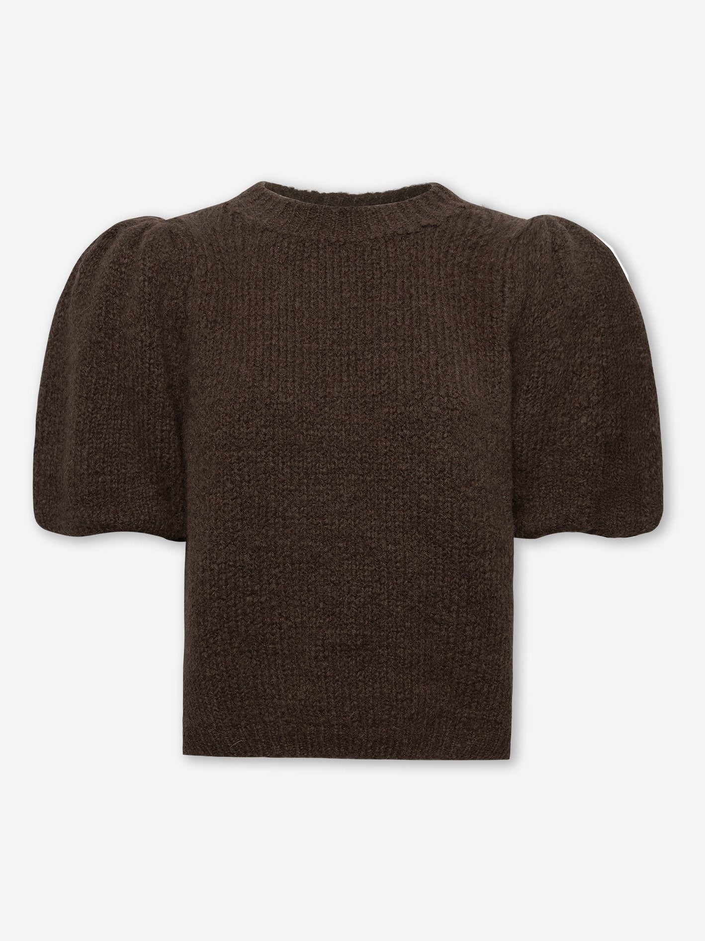 DANI PUFF SLEEVE KNIT HNĚDÝ