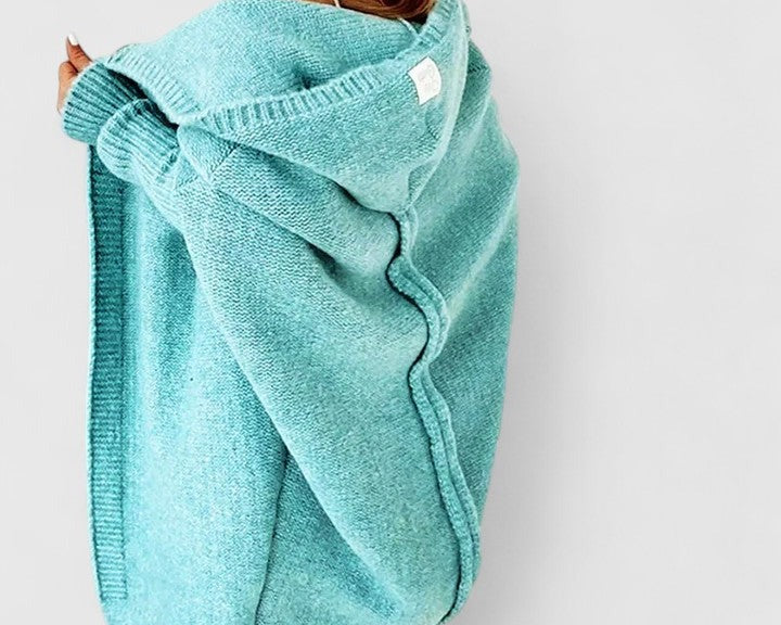 Daniela – Dlouhý cardigan s kapucí
