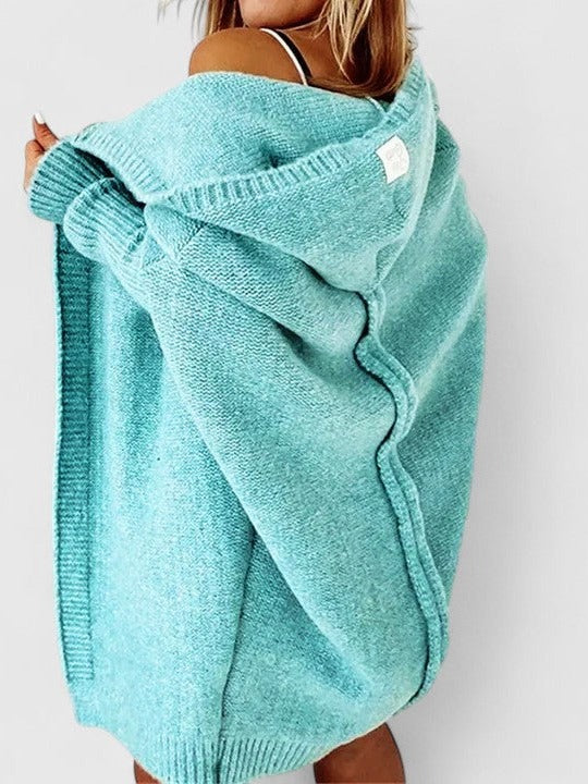 Daniela – Dlouhý cardigan s kapucí