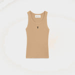 Débardeur beige en coton Ami de Coeur