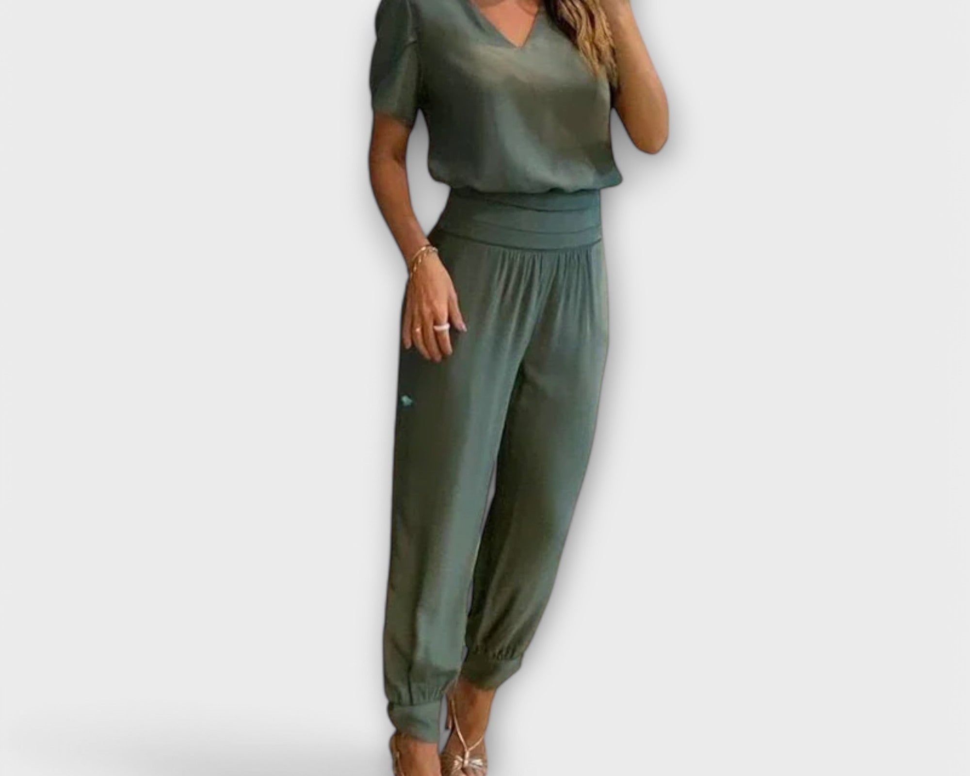 Irmelin – Elegantní set s topem a kalhotami