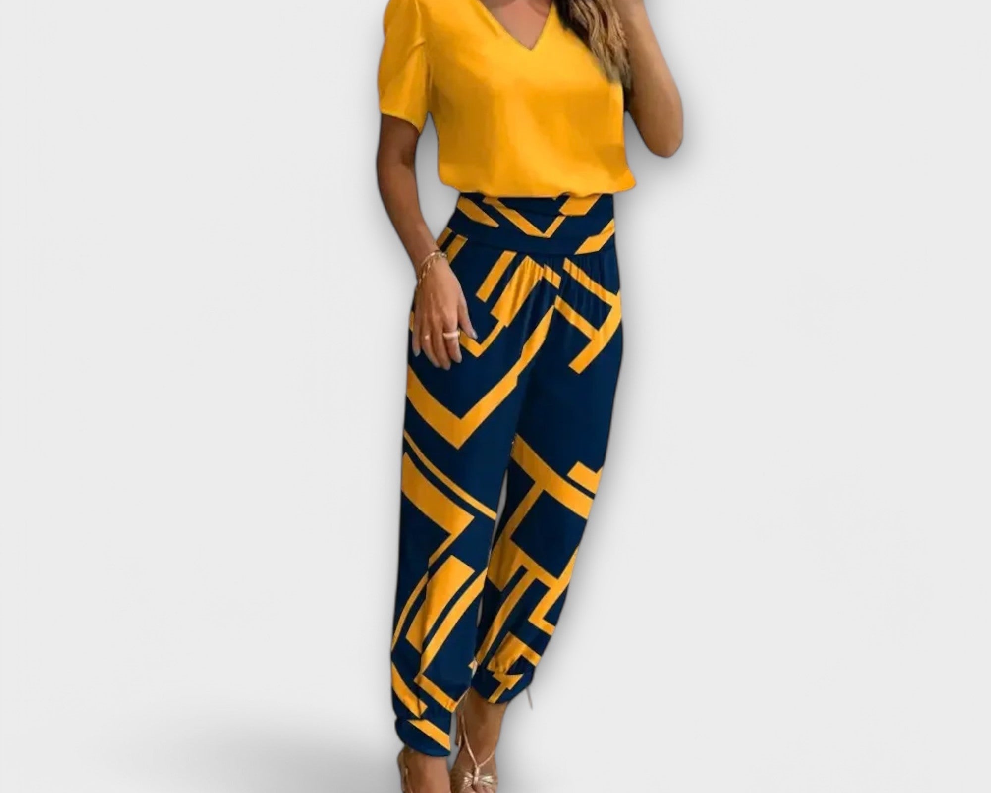 Irmelin – Elegantní set s topem a kalhotami