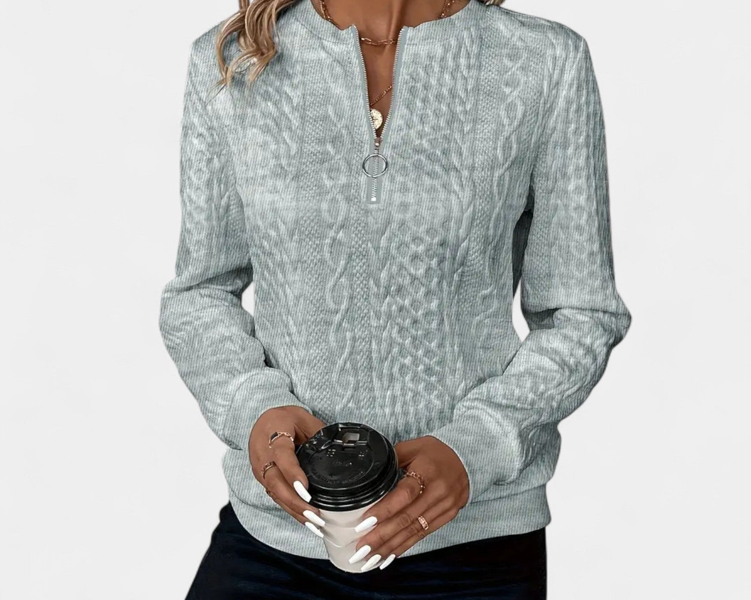 Monika - Zip-up sweater