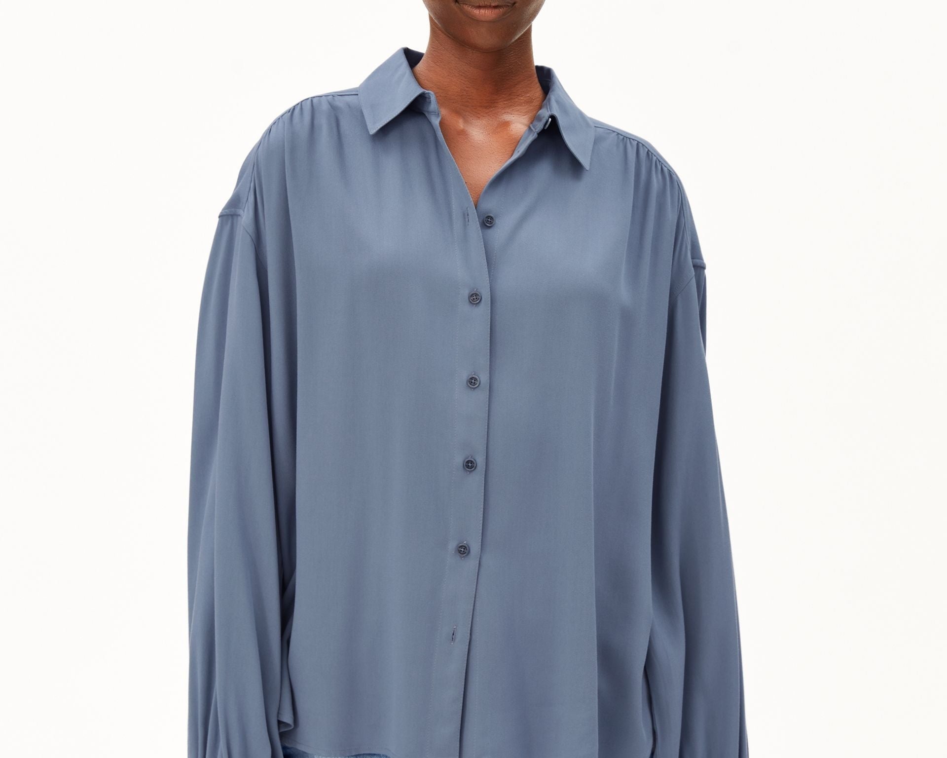 EFINARAA ECOVERO BLUSE | dusty moon