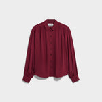 EFINARAA ECOVERO BLUSE | velvet red