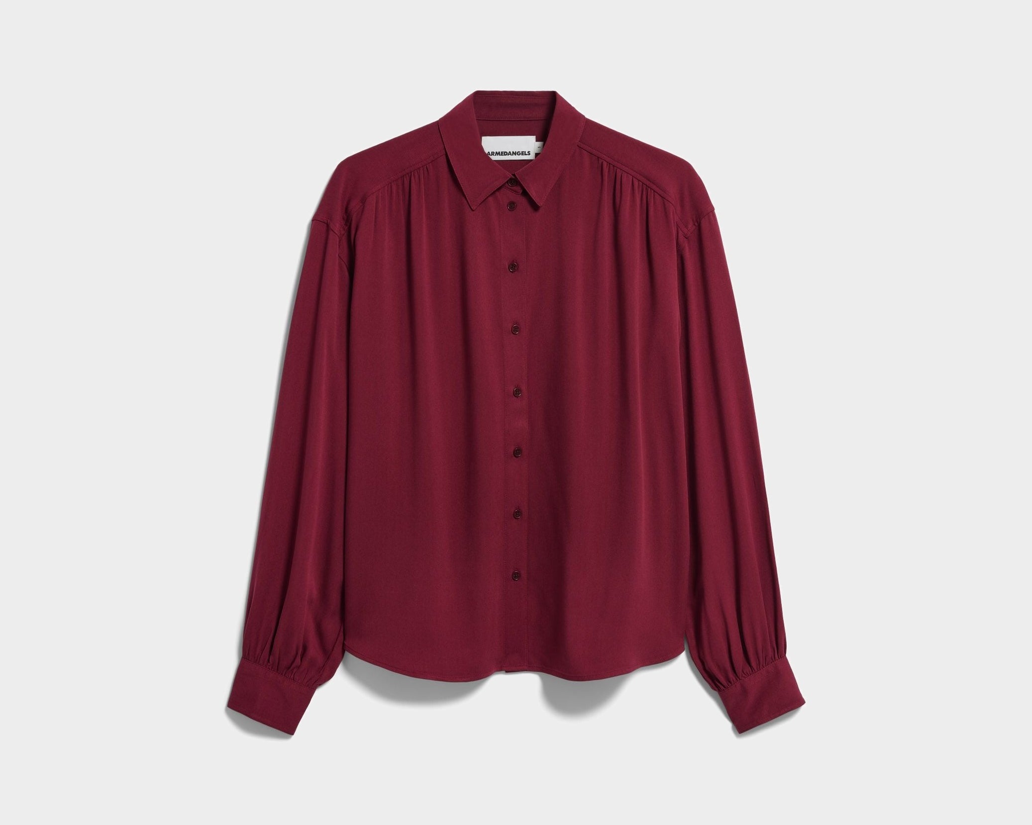 EFINARAA ECOVERO BLUSE | velvet red