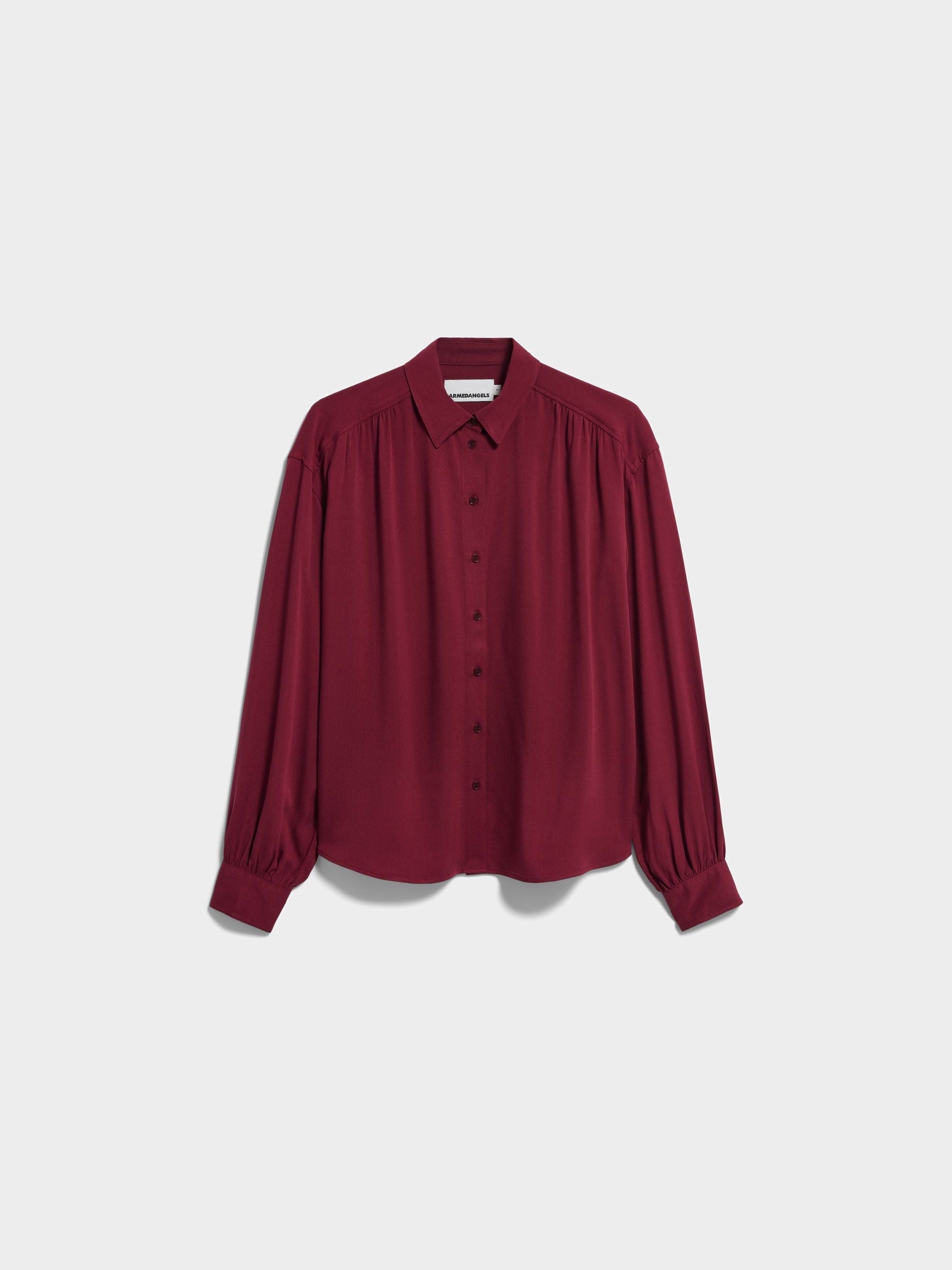 EFINARAA ECOVERO BLUSE | velvet red