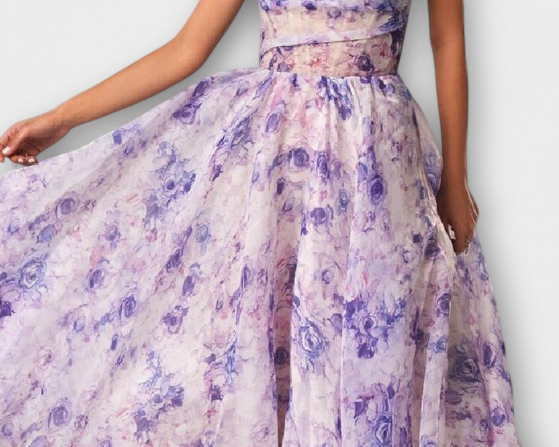 Elegantní Midi Šaty z Chiffonu