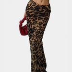 Elena | Maxi úzká sukně s leopardím potiskem