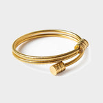 Eliška Elegantní Pulsera Twister Minimalistický Náramek