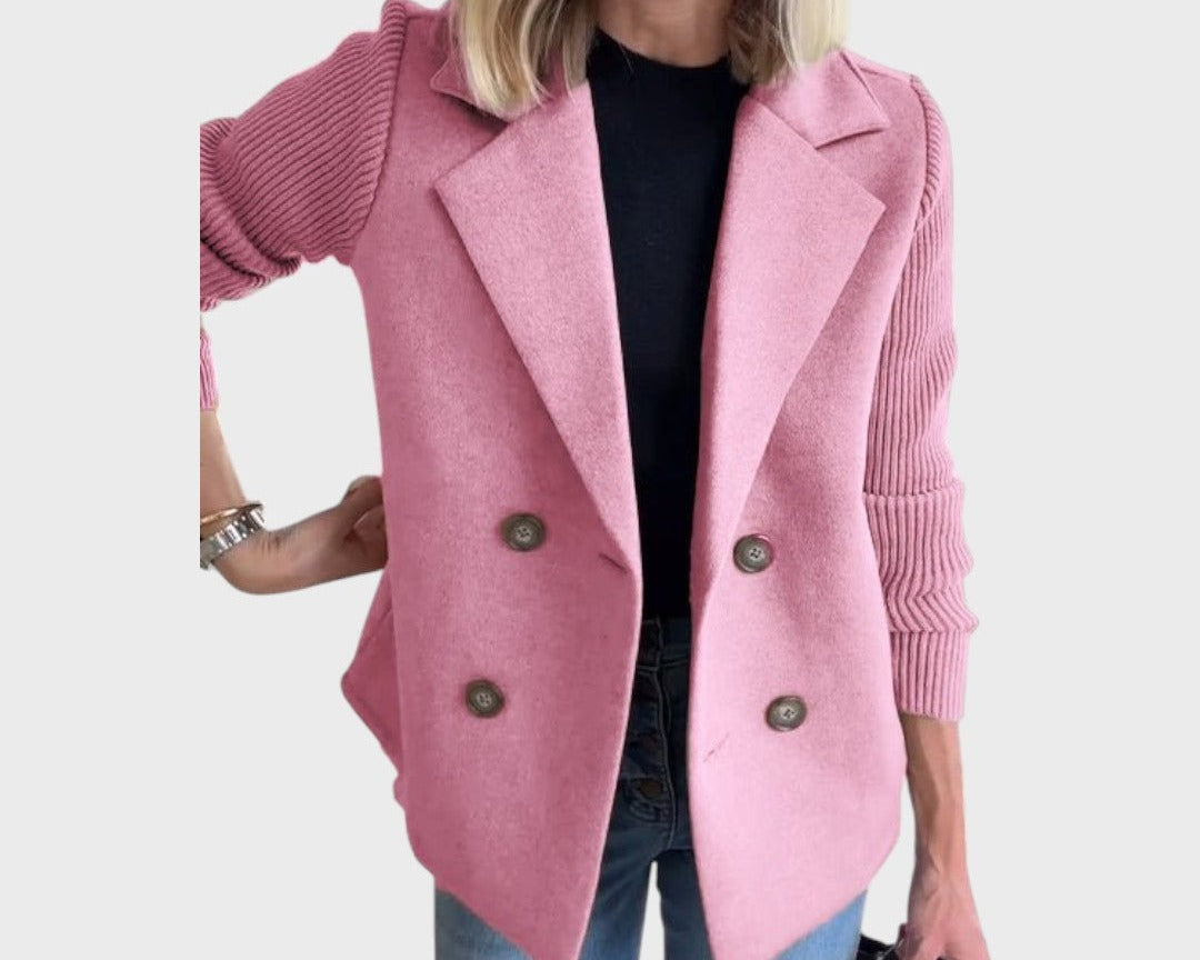Emma – Elegantní blazer s úpletem na rukávech
