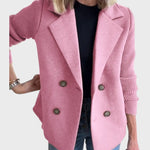 Emma – Elegantní blazer s úpletem na rukávech