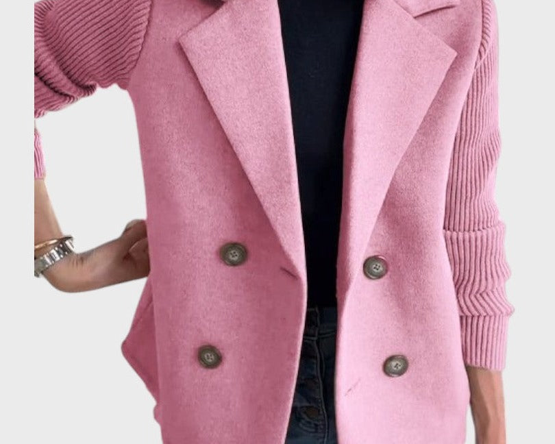 Emma – Elegantní blazer s úpletem na rukávech