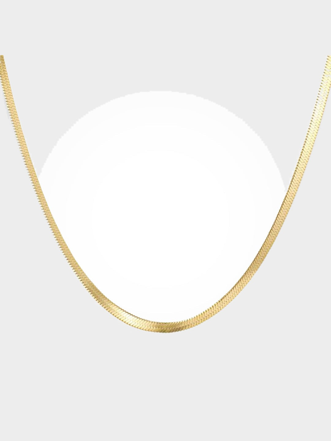Eva Elegantní Hadí Kovový Náhrdelník Minimalistický